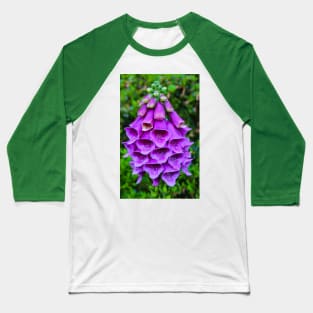 Purple Foxglove Baseball T-Shirt